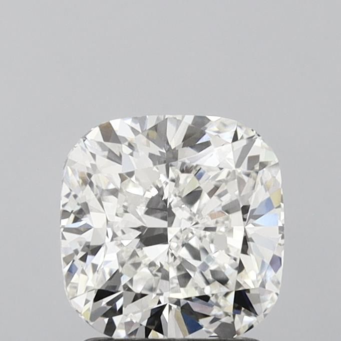 2.01 Carat Cushion Lab Diamond with  Cut Diamond in 14KT  view 1
