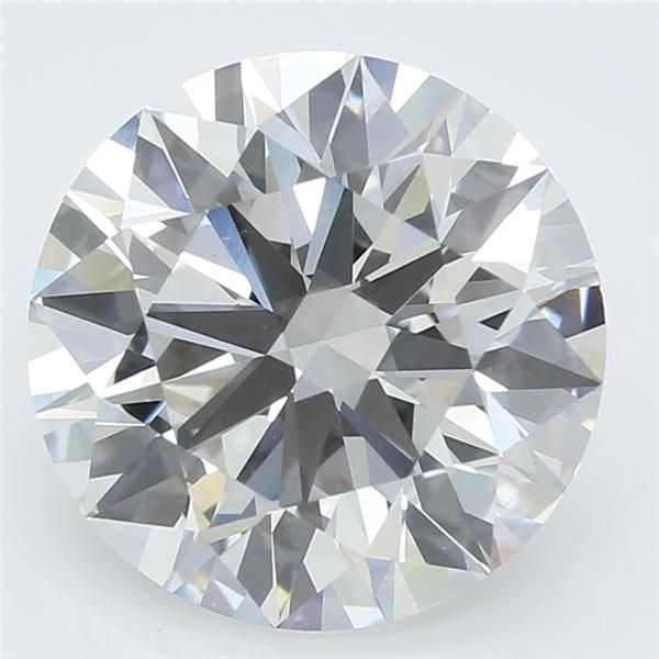 2.52 Carat Round Lab Diamond with  Cut Diamond in 14KT  view 1
