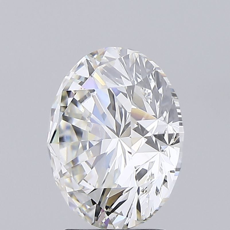 4.5 Carat Round Lab Diamond with  Cut Diamond in 14KT  view 1
