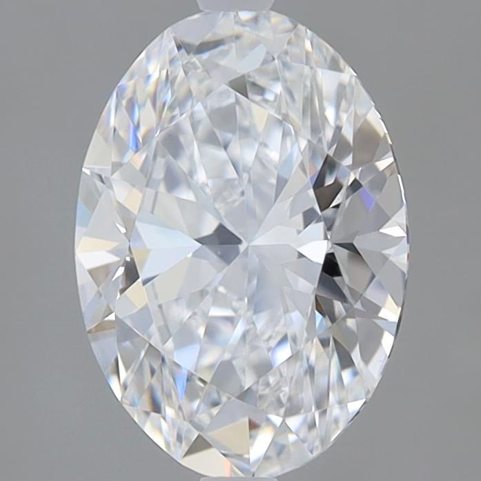 1.0 Carat Oval Lab Diamond with  Cut Diamond in 14KT  view 1
