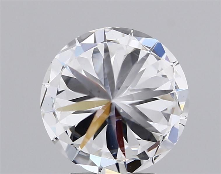 2.92 Carat Round Lab Diamond with  Cut Diamond in 14KT  view 1
