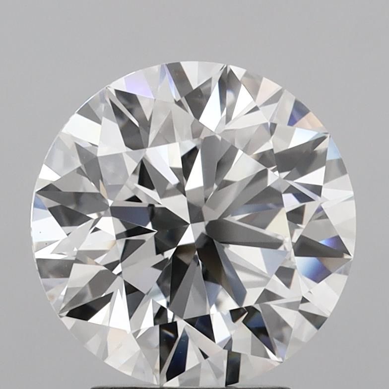 4.3 Carat Round Lab Diamond with  Cut Diamond in 14KT  view 1
