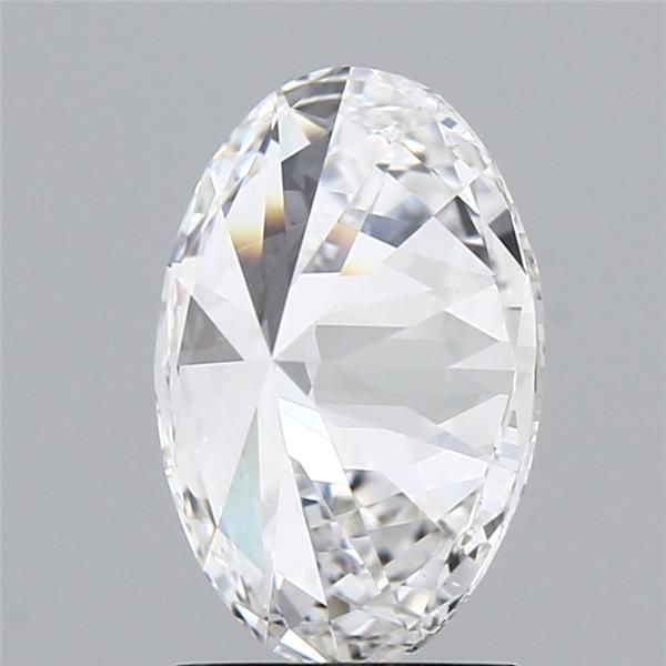 2.01 Carat Oval Lab Diamond with  Cut Diamond in 14KT  view 1
