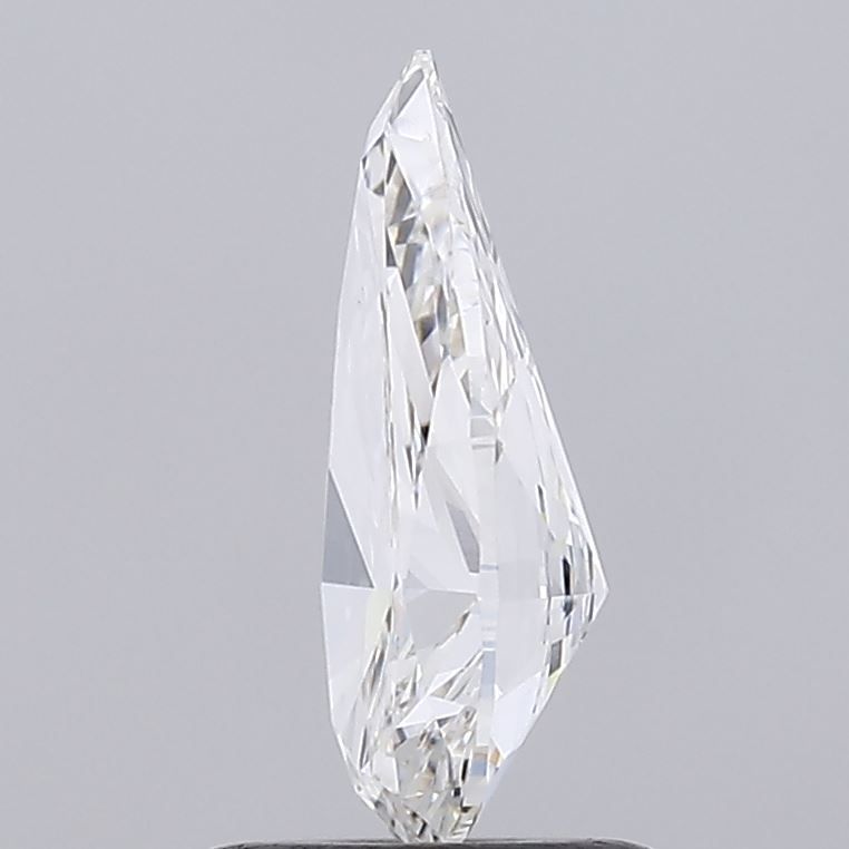 1.01 Carat Pear Lab Diamond with  Cut Diamond in 14KT  view 1
