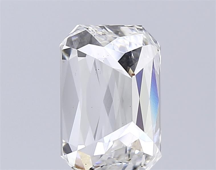 3.15 Carat Radiant Lab Diamond with  Cut Diamond in 14KT  view 1
