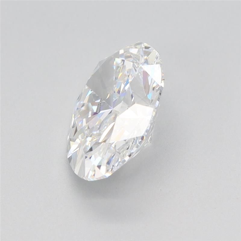 1.56 Carat Oval Lab Diamond with  Cut Diamond in 14KT  view 1
