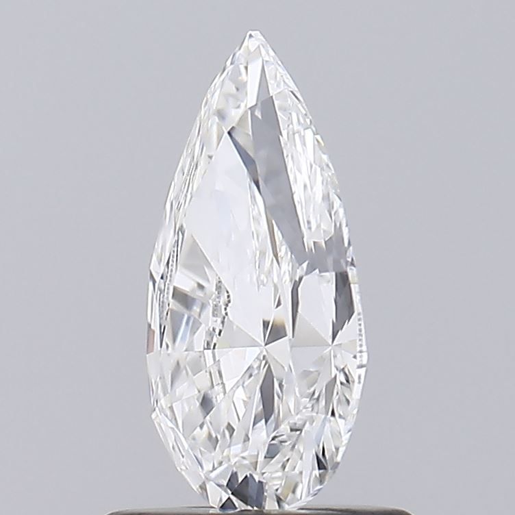 1.0 Carat Pear Lab Diamond with  Cut Diamond in 14KT  view 1
