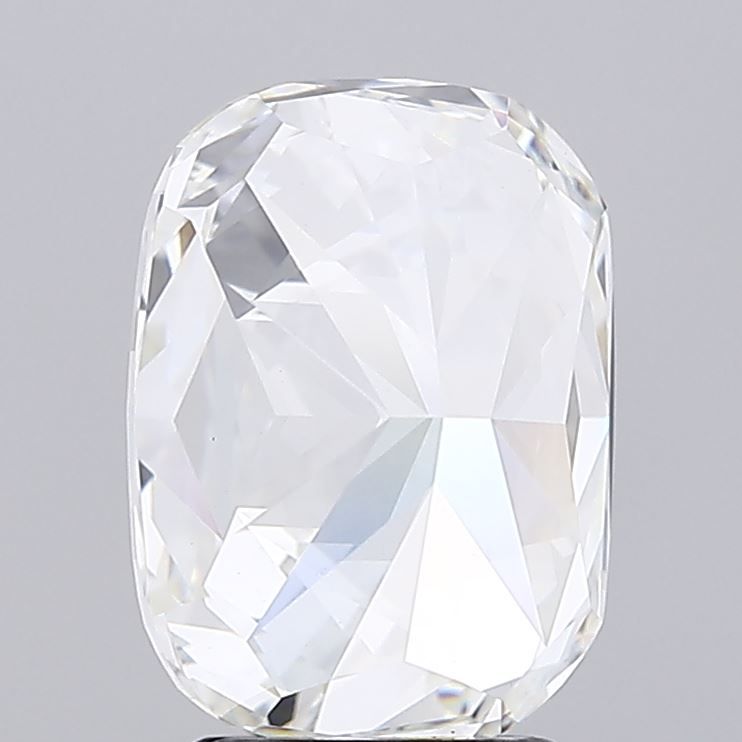 4.01 Carat Cushion Lab Diamond with  Cut Diamond in 14KT  view 1

