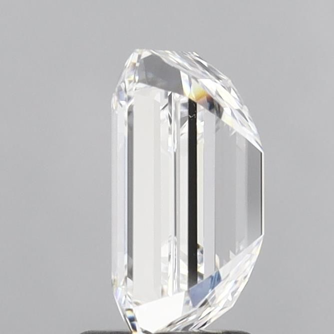 2.54 Carat Emerald Lab Diamond with  Cut Diamond in 14KT  view 1

