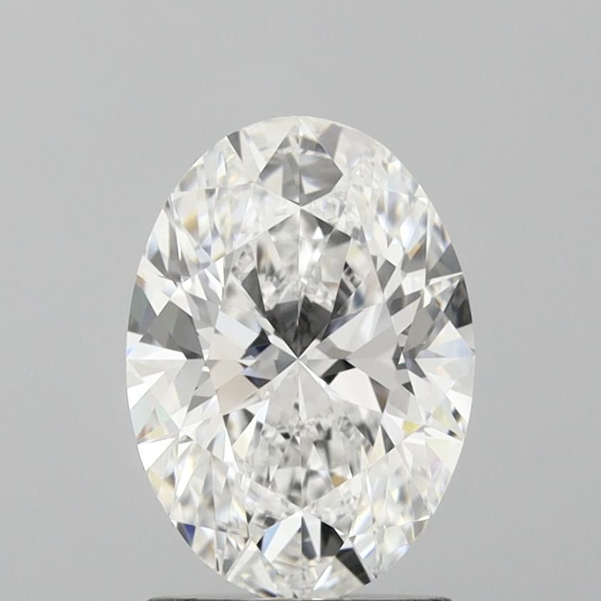 1.67 Carat Oval Lab Diamond with  Cut Diamond in 14KT  view 1
