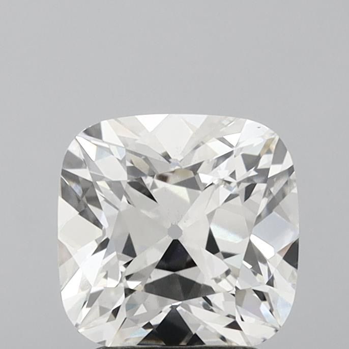 2.51 Carat Cushion Lab Diamond with  Cut Diamond in 14KT  view 1
