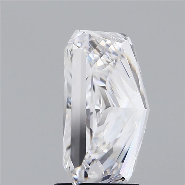 4.0 Carat Radiant Lab Diamond with  Cut Diamond in 14KT  view 1
