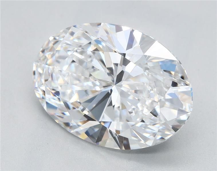 2.25 Carat Oval Lab Diamond with  Cut Diamond in 14KT  view 1
