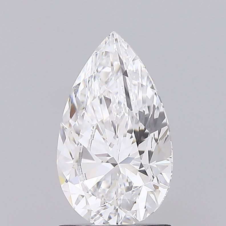 1.51 Carat Pear Lab Diamond with  Cut Diamond in 14KT  view 1
