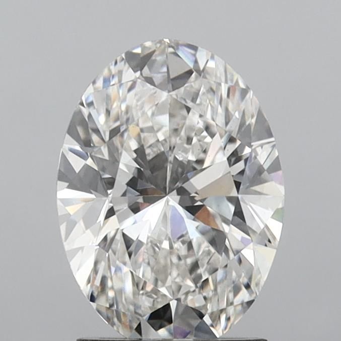 2.05 Carat Oval Lab Diamond with  Cut Diamond in 14KT  view 1
