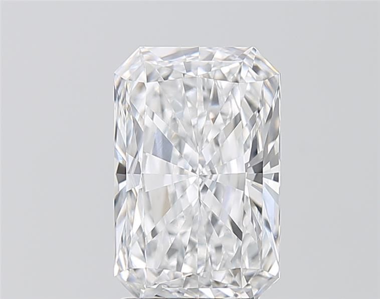 3.03 Carat Radiant Lab Diamond with  Cut Diamond in 14KT  view 1
