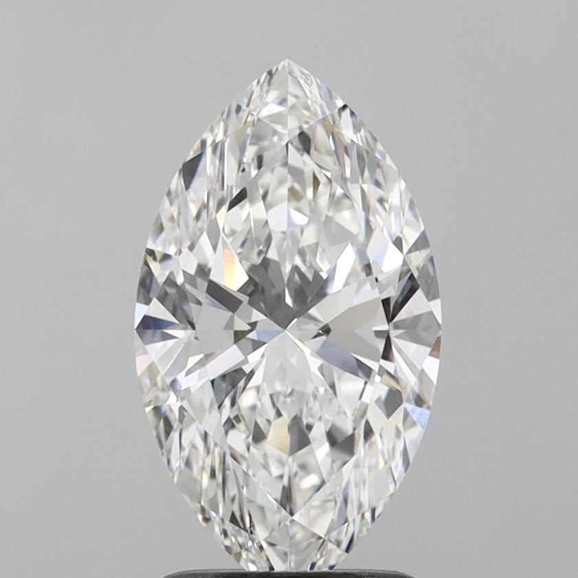 1.8 Carat Marquise Lab Diamond with  Cut Diamond in 14KT  view 1
