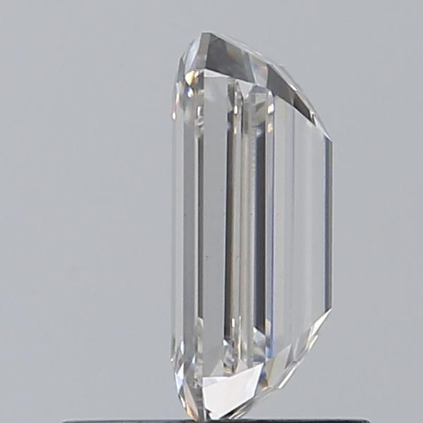 1.0 Carat Emerald Lab Diamond with  Cut Diamond in 14KT  view 1
