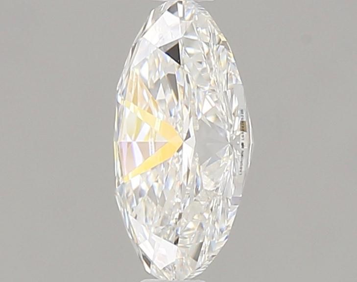 1.0 Carat Oval Lab Diamond with  Cut Diamond in 14KT  view 1
