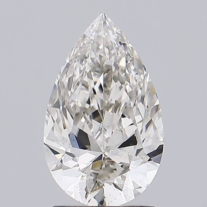 1.5 Carat Pear Lab Diamond with  Cut Diamond in 14KT  view 1
