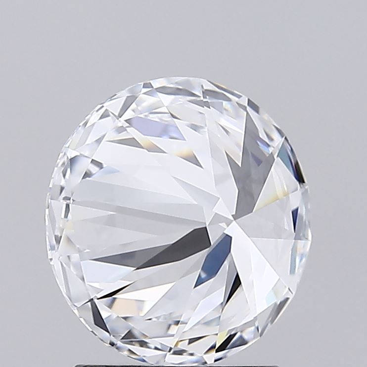 2.0 Carat Round Lab Diamond with  Cut Diamond in 14KT  view 1
