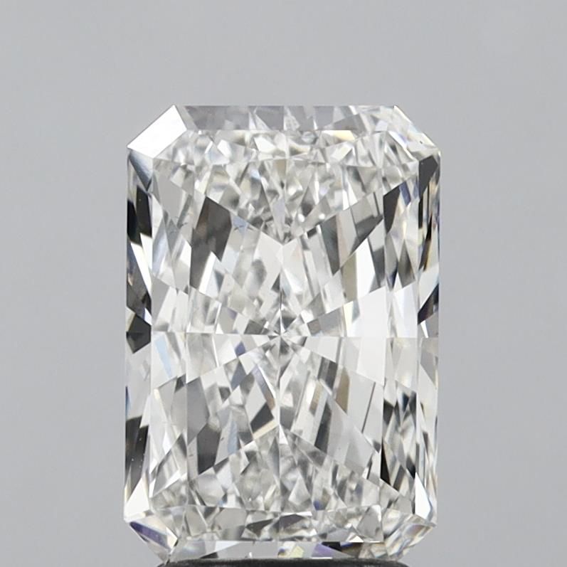 2.9 Carat Radiant Lab Diamond with  Cut Diamond in 14KT  view 1
