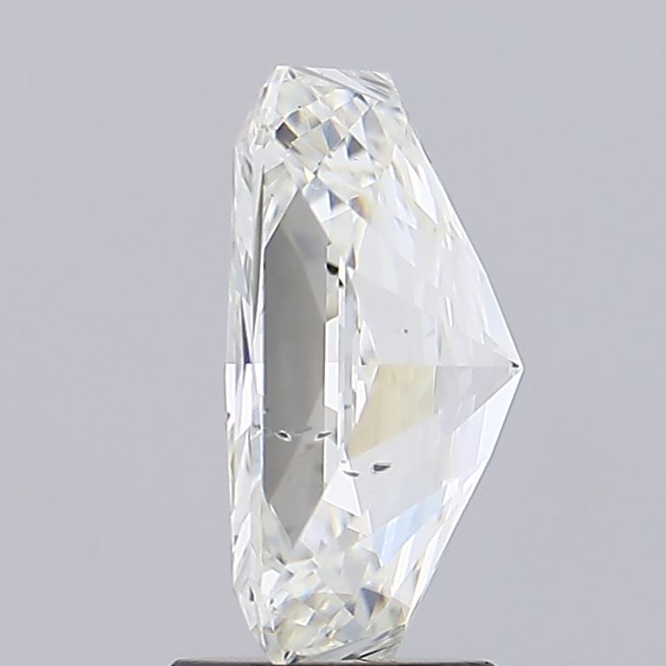 3.15 Carat Radiant Lab Diamond with  Cut Diamond in 14KT  view 1
