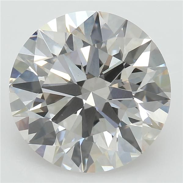 2.84 Carat Round Lab Diamond with  Cut Diamond in 14KT  view 1
