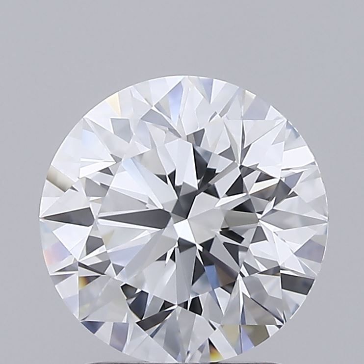 2.02 Carat Round Lab Diamond with  Cut Diamond in 14KT  view 1
