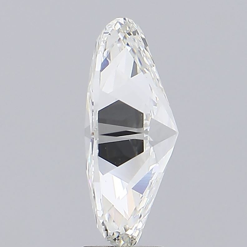 4.51 Carat Oval Lab Diamond with  Cut Diamond in 14KT  view 1
