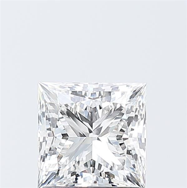 1.32 Carat Princess Lab Diamond with  Cut Diamond in 14KT  view 1

