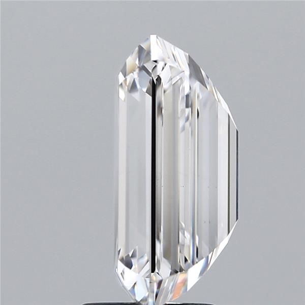 4.16 Carat Emerald Lab Diamond with  Cut Diamond in 14KT  view 1

