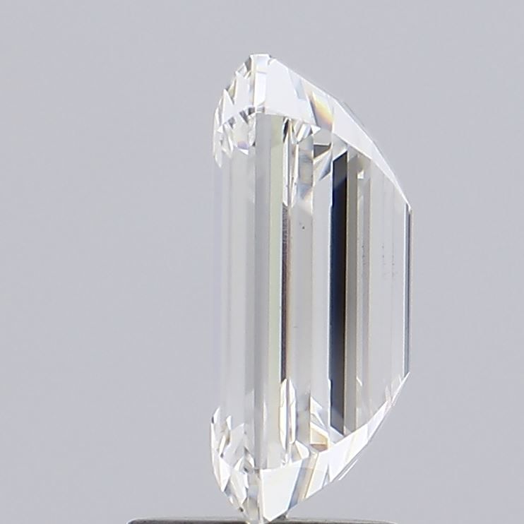 2.73 Carat Emerald Lab Diamond with  Cut Diamond in 14KT  view 1
