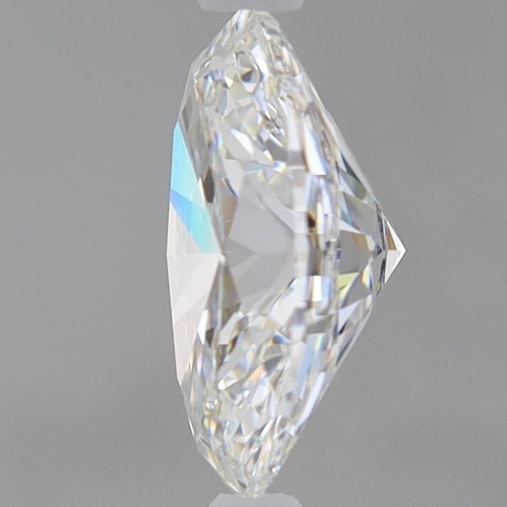0.77 Carat Oval Lab Diamond with  Cut Diamond in 14KT  view 1
