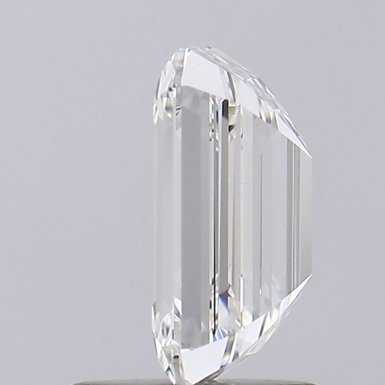 1.2 Carat Emerald Lab Diamond with  Cut Diamond in 14KT  view 1
