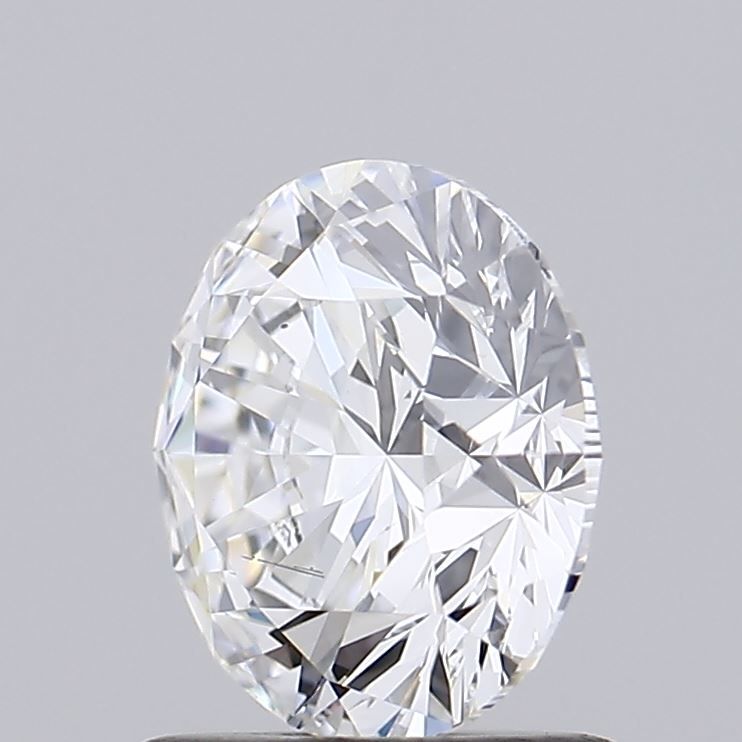 1.21 Carat Round Lab Diamond & 1.22 Carat Round Lab Diamond with  Cut Diamond in 14KT  view 1
