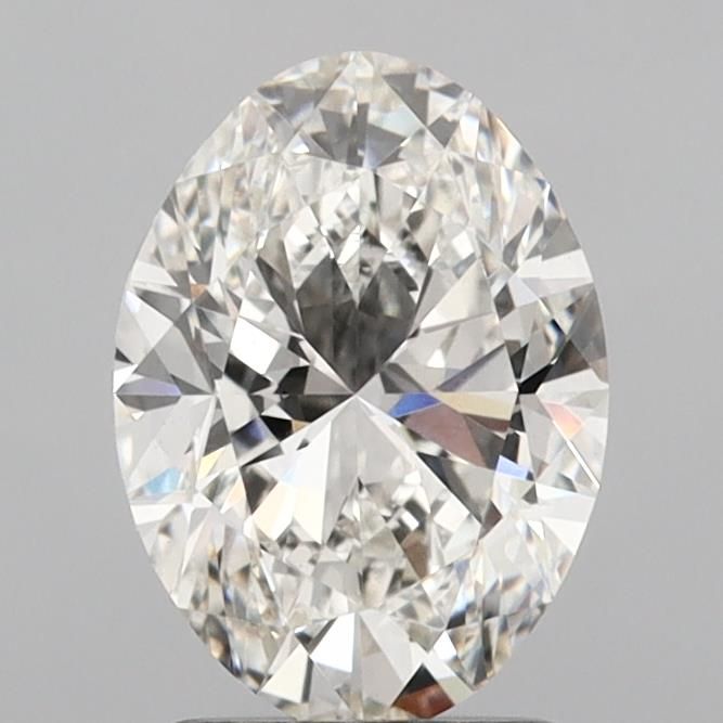 2.01 Carat Oval Lab Diamond with  Cut Diamond in 14KT  view 1
