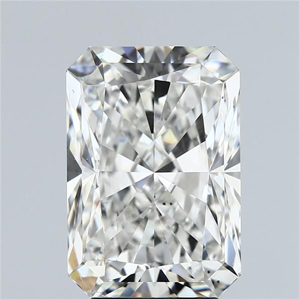 5.01 Carat Radiant lab Diamond with  Cut Diamond in 14KT  view 1
