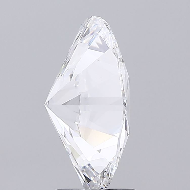 3.54 Carat Oval Lab Diamond with  Cut Diamond in 14KT  view 1
