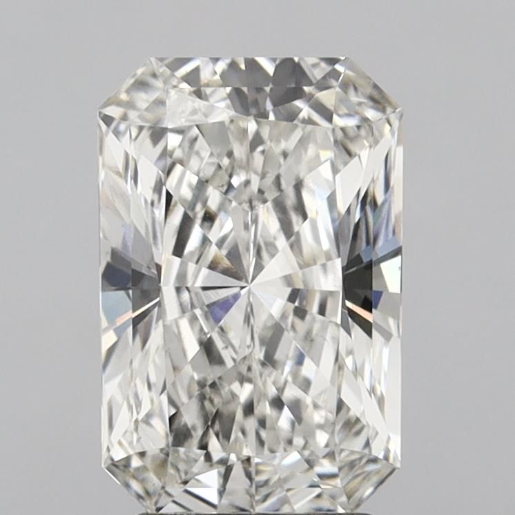 2.83 Carat Radiant Lab Diamond with  Cut Diamond in 14KT  view 1
