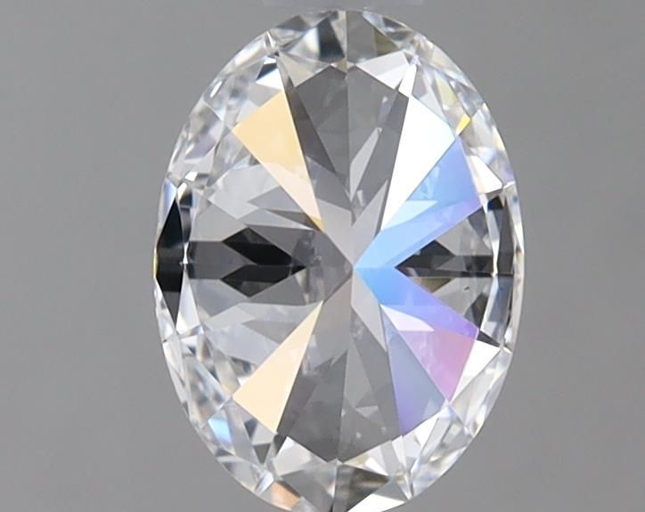 1.0 Carat Oval Lab Diamond with  Cut Diamond in 14KT  view 1
