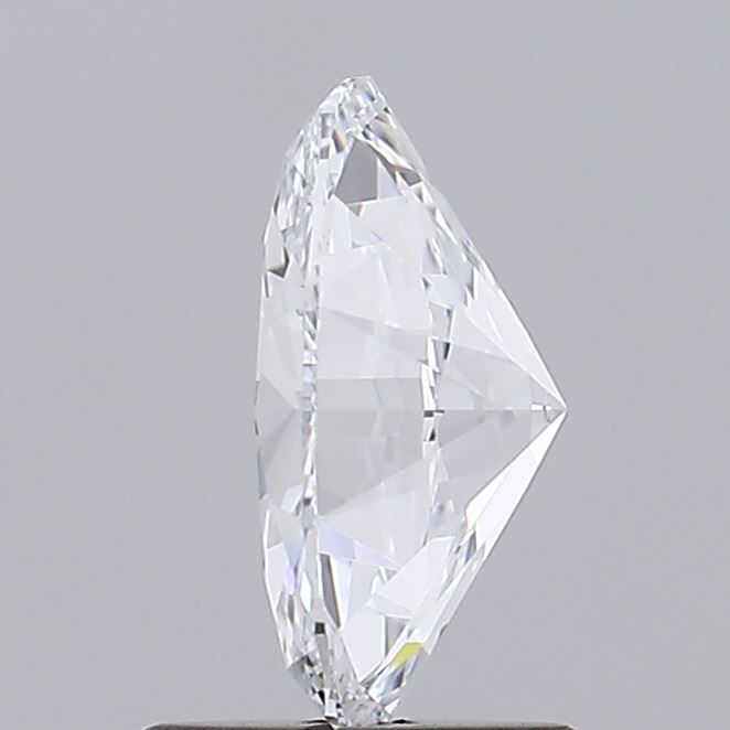 1.04 Carat Oval Lab Diamond with  Cut Diamond in 14KT  view 1
