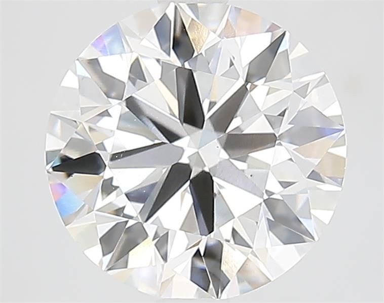 2.63 Carat Round Lab Diamond with  Cut Diamond in 14KT  view 1
