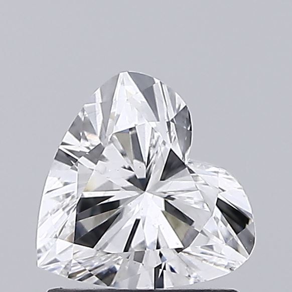 1.01 Carat Heart Lab Diamond with  Cut Diamond in 14KT  view 1
