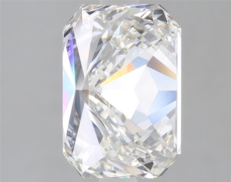 2.58 Carat Radiant Lab Diamond with  Cut Diamond in 14KT  view 1
