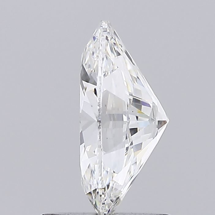 1.25 Carat Oval Lab Diamond with  Cut Diamond in 14KT  view 1
