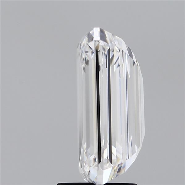 4.9 Carat Emerald Lab Diamond with  Cut Diamond in 14KT  view 1
