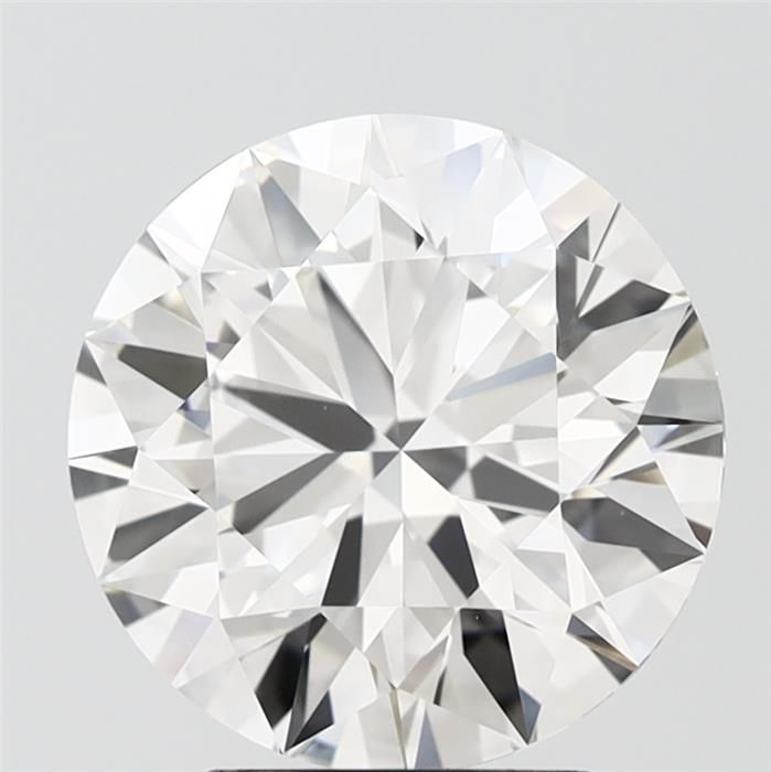 3.86 Carat Round Lab Diamond with  Cut Diamond in 14KT  view 1
