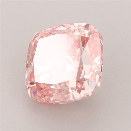1.53 Carat Cushion Lab Diamond with  Cut Diamond in 14KT  view 1
