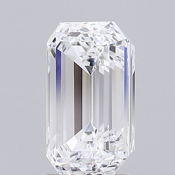 2.73 Carat Emerald Lab Diamond with  Cut Diamond in 14KT  view 1
